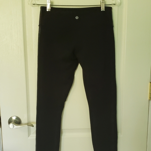 Lululemon Wunder Under  Size 6 Garden Party Floral Black Yoga  Pants - Picture 10 of 11